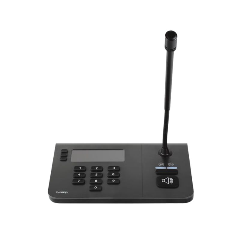 10-button paging station w/gooseneck mic,tabletop/wall mount