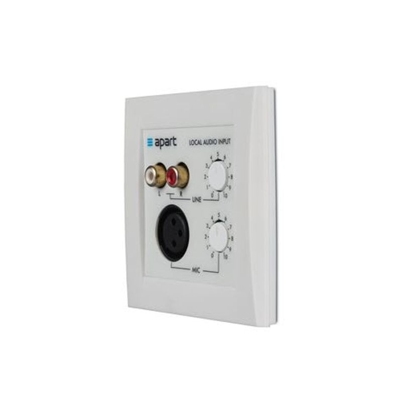 Inputpanel m/Mic & LineIP m/vol, krever phantom minst 24V
