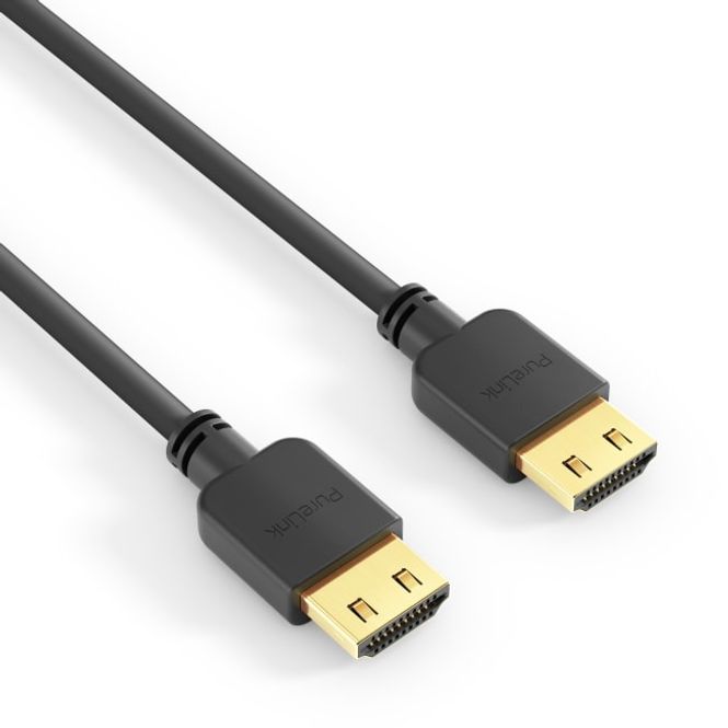 Hovedbilde PureLink Kabel HDMI Slim Install 4K HDR 18Gbps 1m Sort