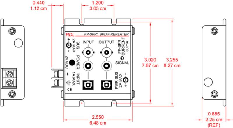 RDL Forsterker/repeater SPDIF
