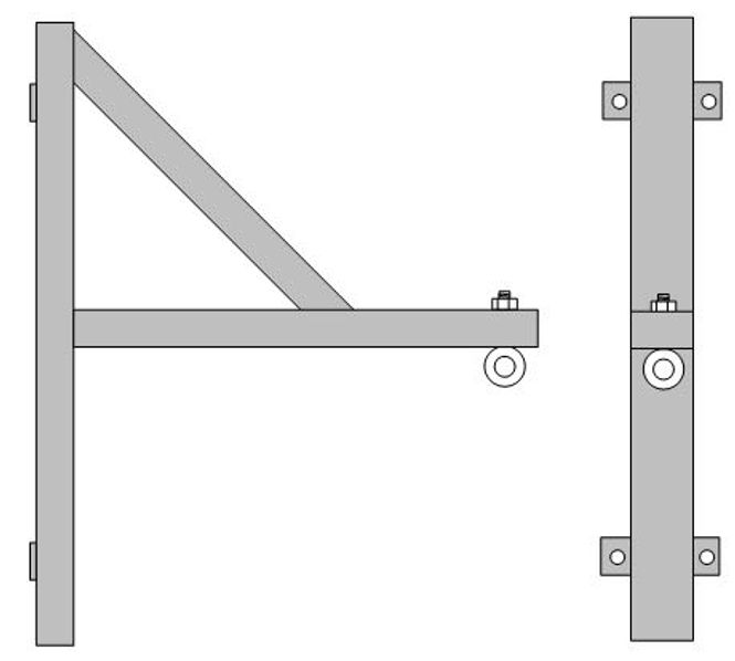 Hovedbilde Veggbrakett sort for 2-3 stk L-Acoustics WIFO