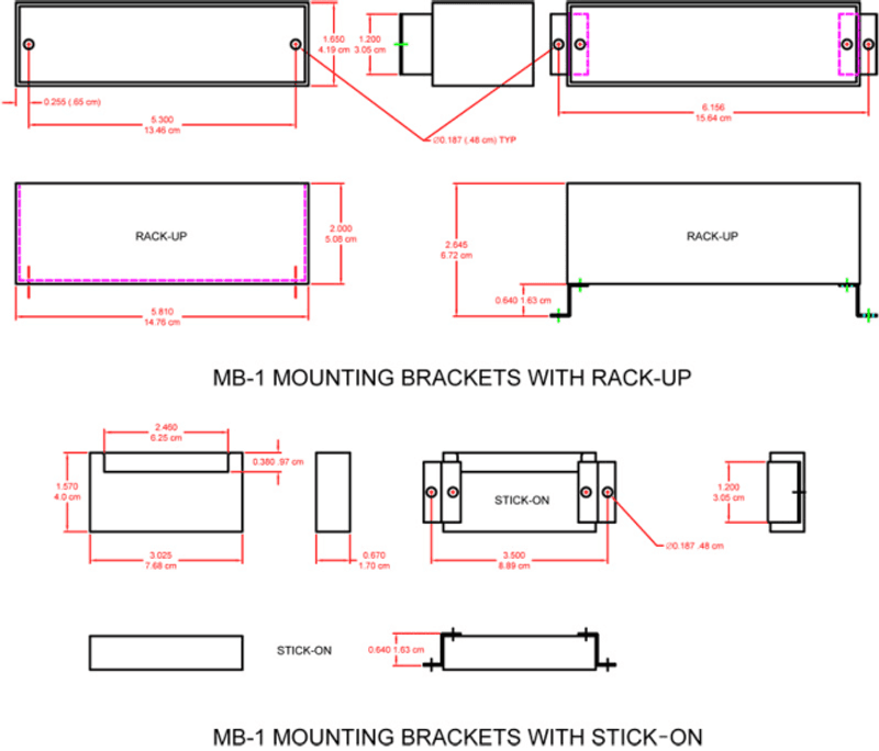 RDL Adapter Monteringsbrakett for RU, ST, TX