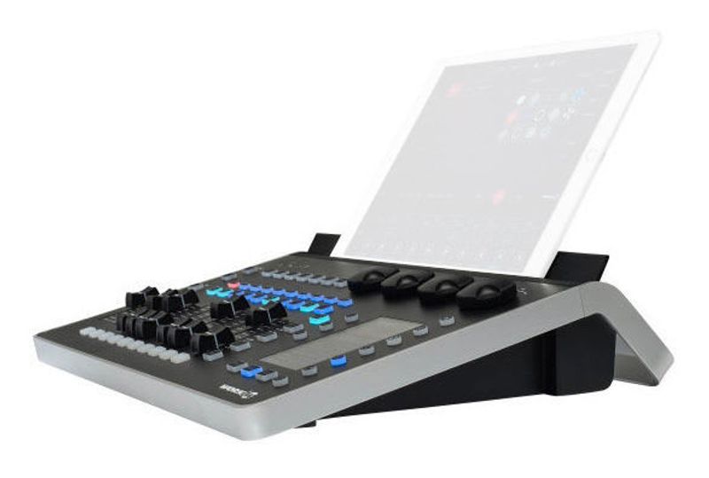 8 DMX universes with physical controls.