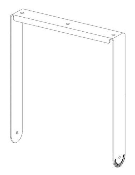 Hovedbilde Vertikal U-brakett FOR V2-15 Sort
