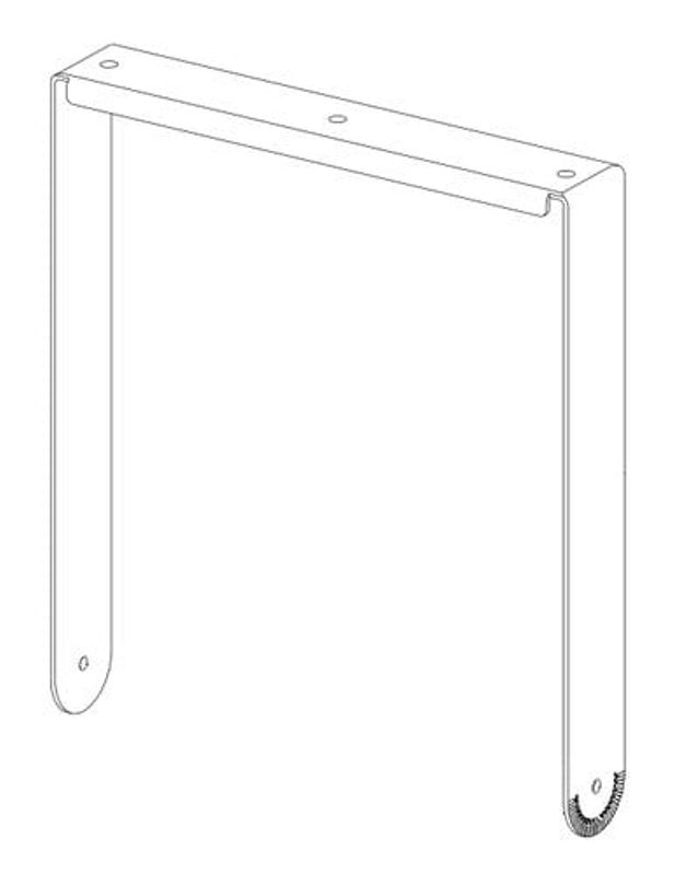 Vertikal U-brakett FOR V2-15 Sort