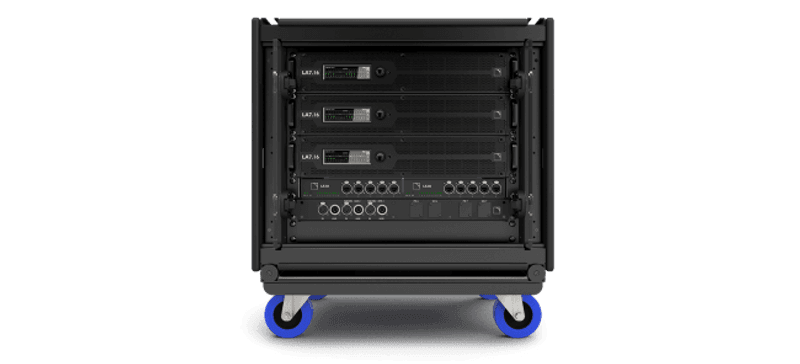 Touring rack III (9U w/3 LA7.16,2 LS10 & panels)