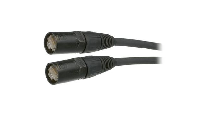 Hovedbilde Ethercon kabel Cat6e, sort - 3m