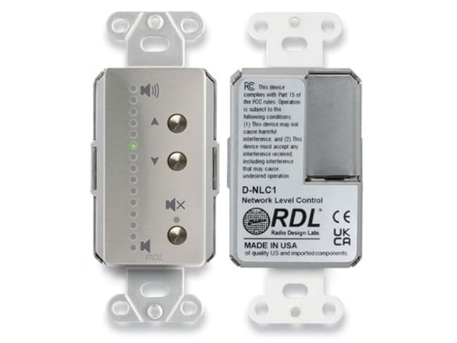 Hovedbilde Network Remote Control with LEDs - Dante - Stainless Steel
