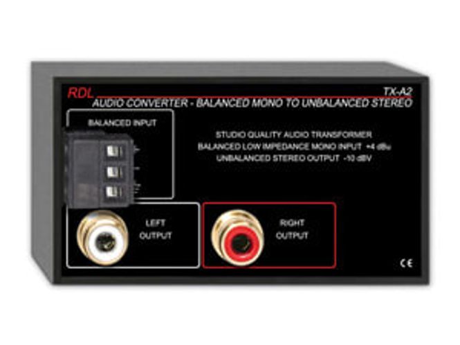 Hovedbilde RDL Transformator Balansert til Ubalansert Skru RCA Mono