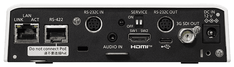4K PTZ Camera,Samtidig 3G-SDI, HDMI & USB output,POE+,Sort