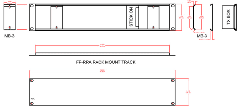 RDL Adapter Monteringskit for ST, TX Serie på FP Panel