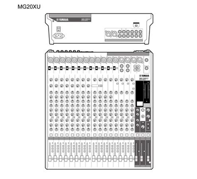 Yamaha Mikser bord 12xMikrofon 4xStereo Linje Effekter USB