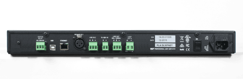 Induction loop amplifier system w/network.  9.5A, DANTE