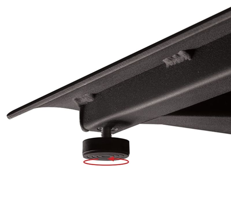 Dobbel stack gulvstativ. Black 2.4m