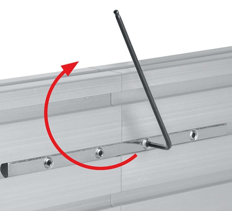 Sammenkoblingsbrakett for System-X skinner