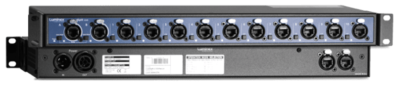 LumiSplit 2.10 DMX/RDM splitter, EtherCon DMX, 2inn - 10ut
