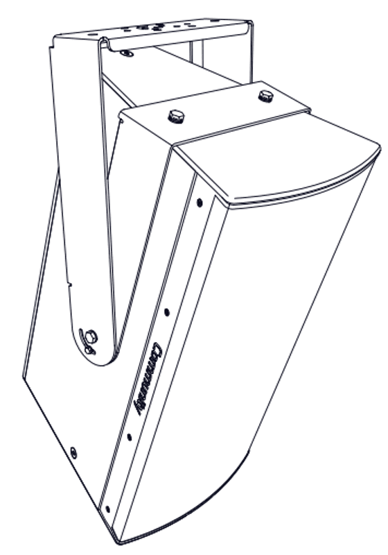Vertikal U-brakett FOR IP-1152 Sort