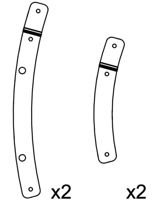 Hovedbilde Rigging plates for A10iW Wide (white)