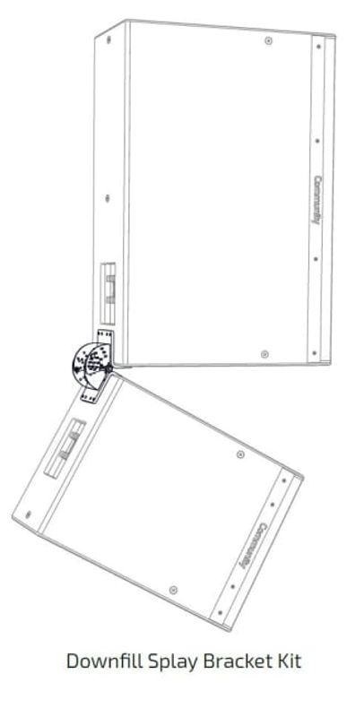 DOWNFILL SPLAY Brakett KIT Sort