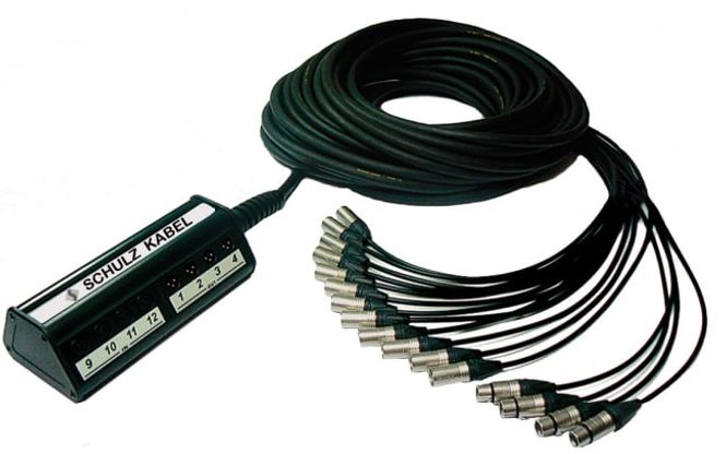 Hovedbilde Schulz Multikabel 12/4, 10m, med boks og fanout