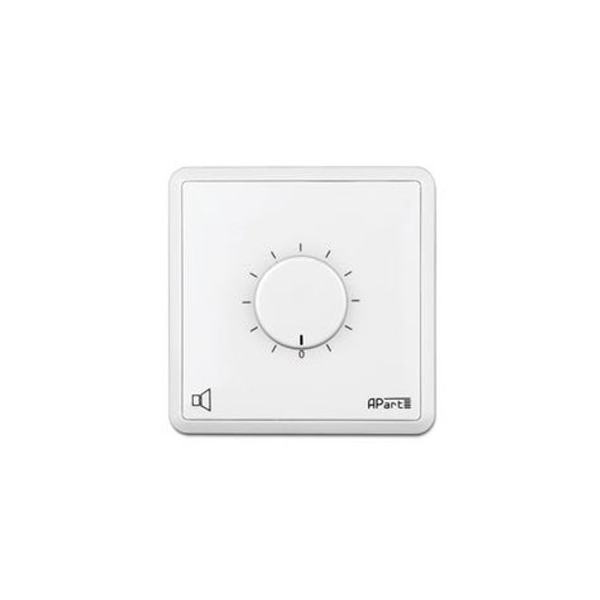 Hovedbilde Volumkontroll 100 volt, 20W Euro, Hvit, m/24V rele