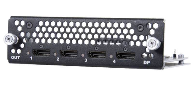Output conn card with 4x DisplayPort 1.2 (case inc)