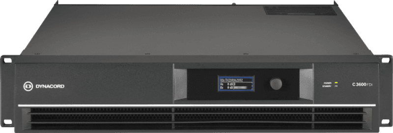 Dynacord Forsterker DSP 2x1800W 4ohm 2U Inst, 2xLavOhm eller 2x1