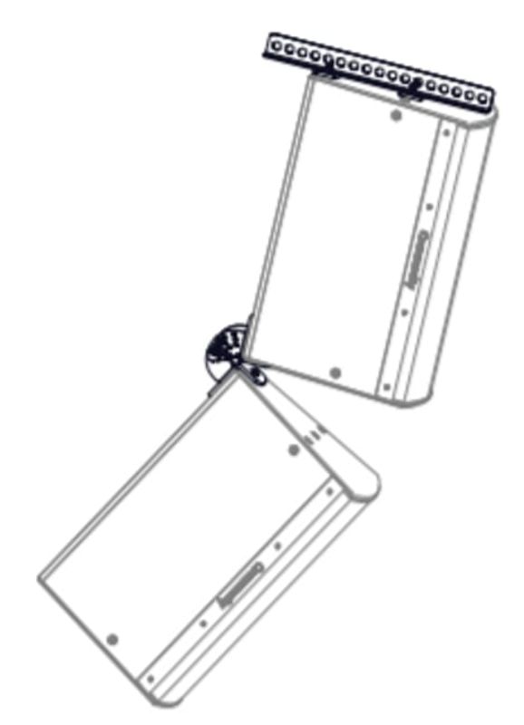 Dobbel Vert. SPLAYKIT f/TWO Vertikal I Serien Kabinet Sort