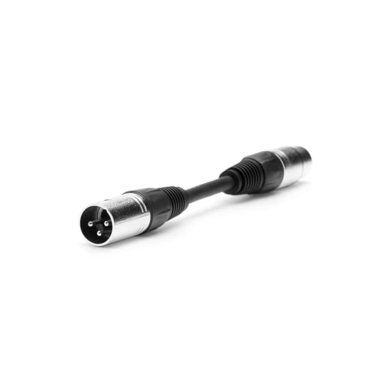 DMX 3 pin M to 5 pin F 0,15m