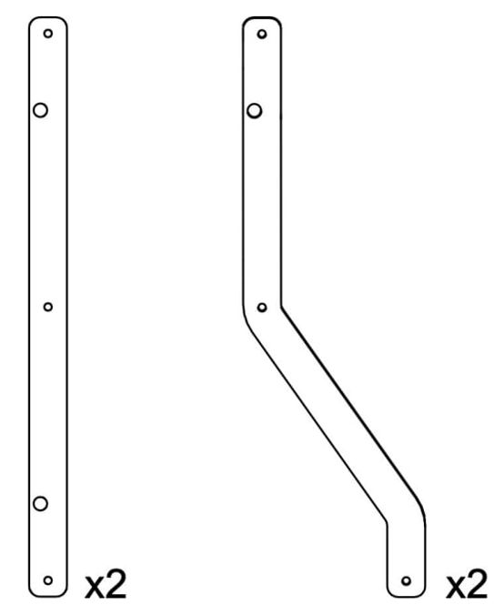 Hovedbilde End rear rigging plates for A15i and A10i on/under KS21i