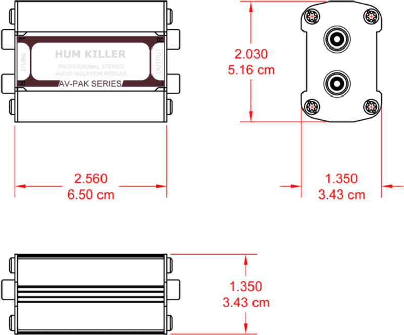 RDL Transformator Hum-killer Stereo 3,5mm