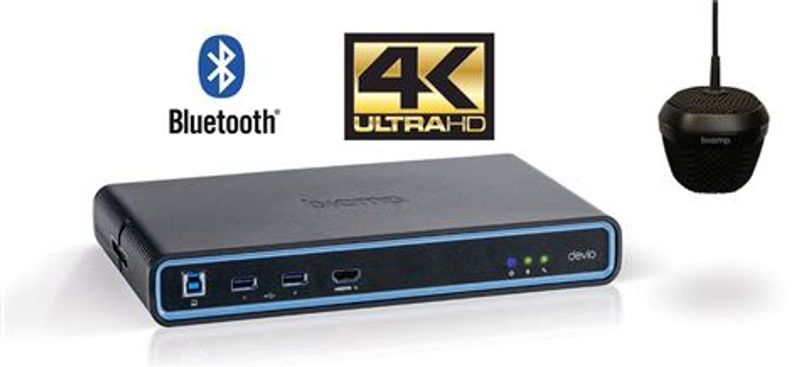 Devio Enhet for Videokonferanse m/Takmik Sort 4K BT