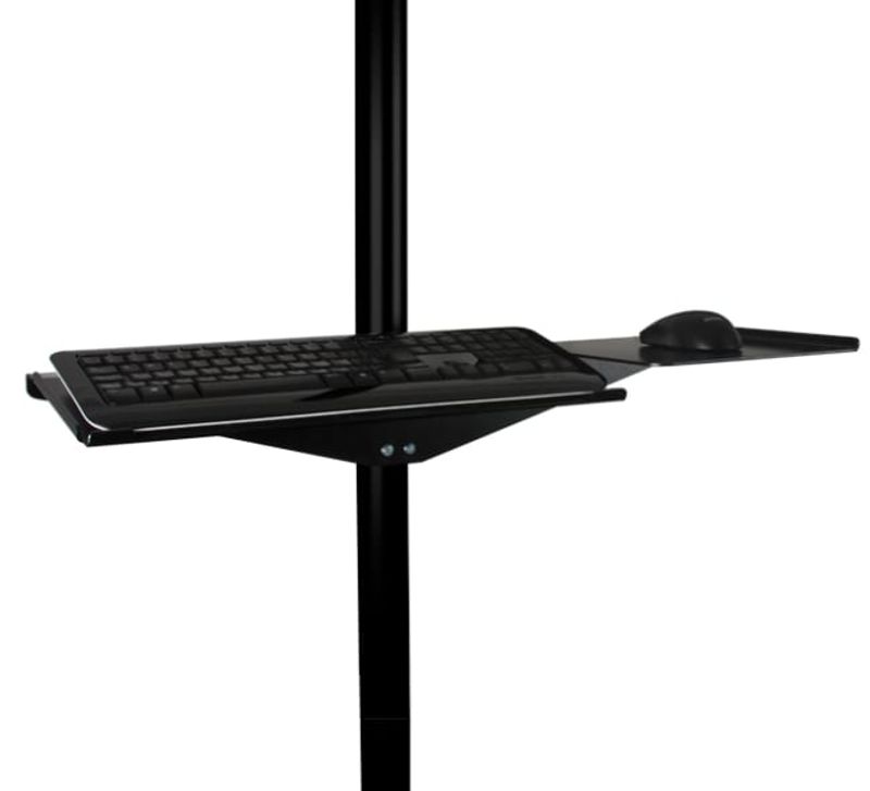 Keyboard and Mouse Shelf for Pole mounting