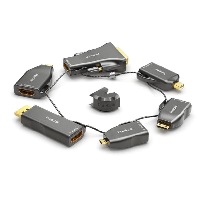AdapterRing miniDP/DP/USB-C/miniHDMI/microHDMI/DVI til HDMI