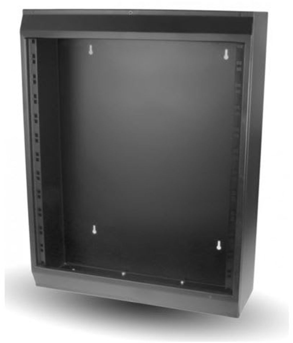 Wall Rack without door 10U 100mm dyp, SORT