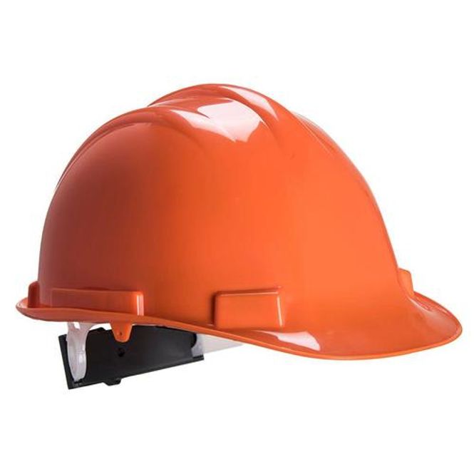 Hovedbilde Industrihjelm med hakestropp, orange