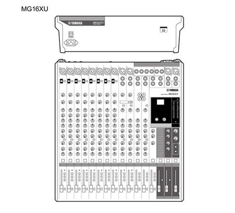 Yamaha Mikser Bord 10xMikrofon 4xStereo Linje