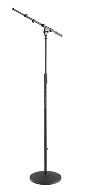 Hovedbilde Mikrofonstativ høyt m/tallerkenfot 6,2 Kg, teleskop base