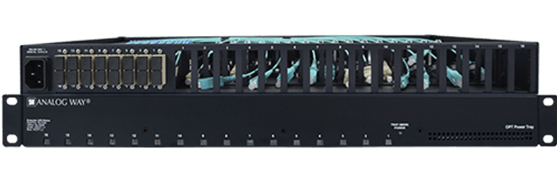 RackMount.PowerTray 16 TX & RX opt.ext.-8x SC Duplex conn.s