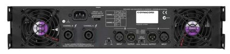 Dynacord Forsterker 2x450W 4ohm 2U