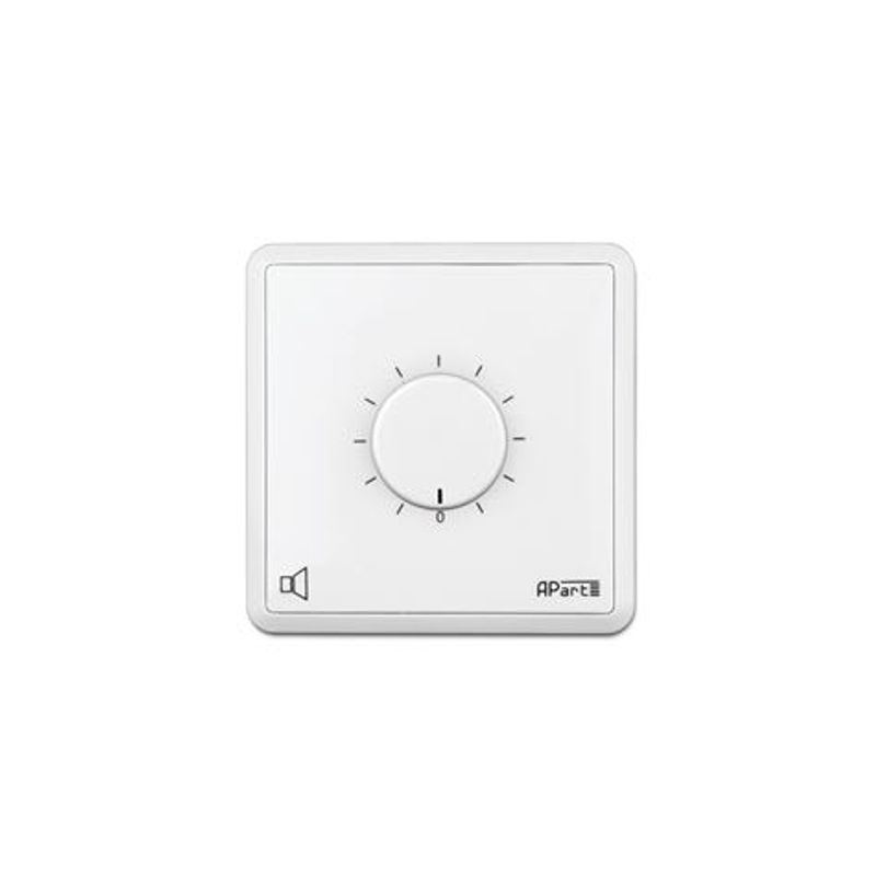 Volumkontroll 100 volt, 60W Euro, Hvit, m/24V rele