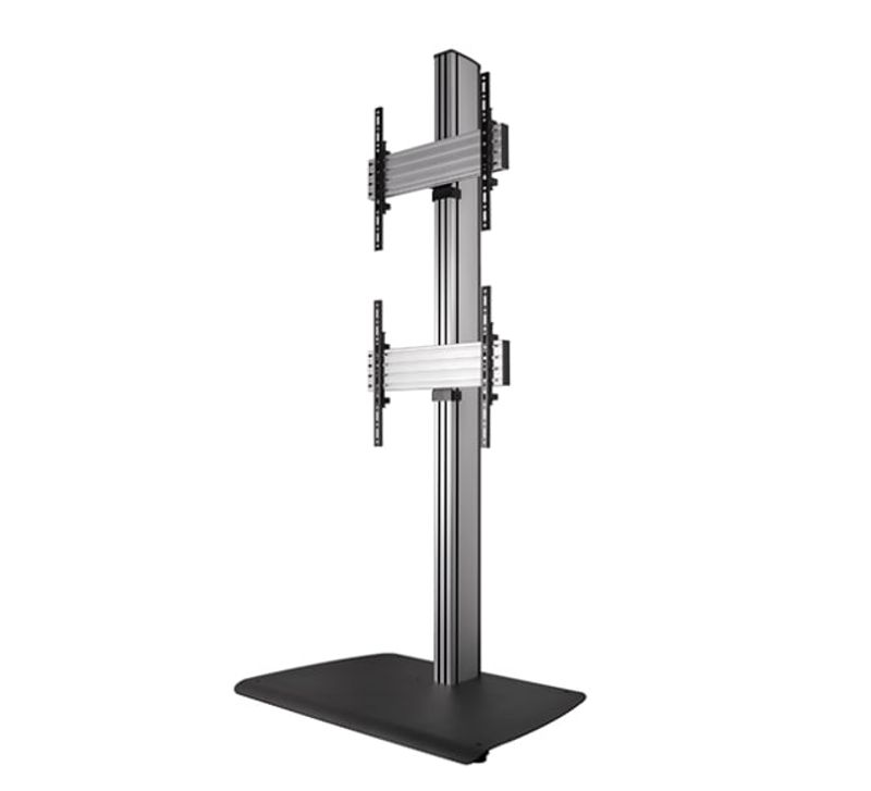 Dobbel stack gulvstativ. Silver 1.8m