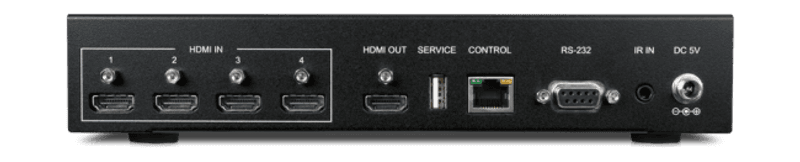 4-Way HDMI Switcher(4K,HDCP2.2,HDMI2.0,IR,RS232,IP,WebGUI)