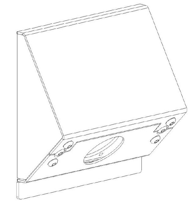 Hovedbilde Wallie xs for 1 neutrik connector position white