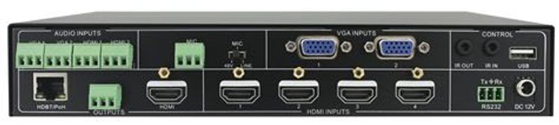 AURORA Presentasjonsswitch 6:1 Scaler HDBaseT RS232