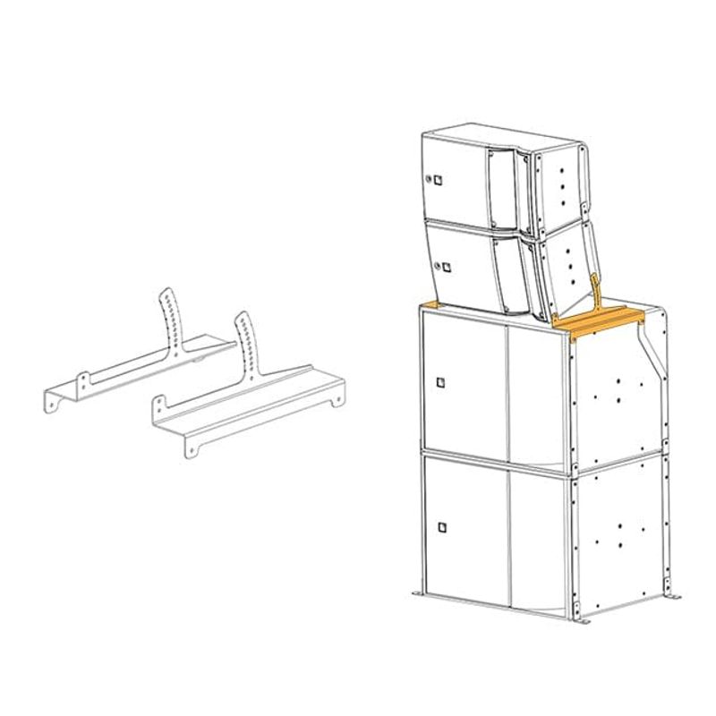 Rigging elements w/angles f/A10i onto or under KS21i(RAL)