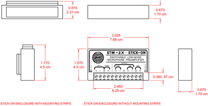 RDL Forforsterker Mikrofon 35-65dB Soft muting