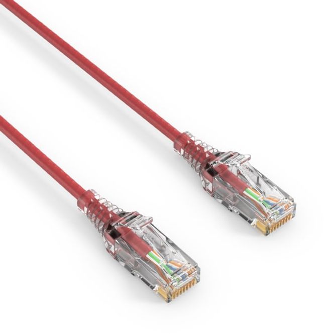 Hovedbilde PureLink Kabel CAT 6 Patchekabel SLIM - UTP - LSOH 0,5m Rød