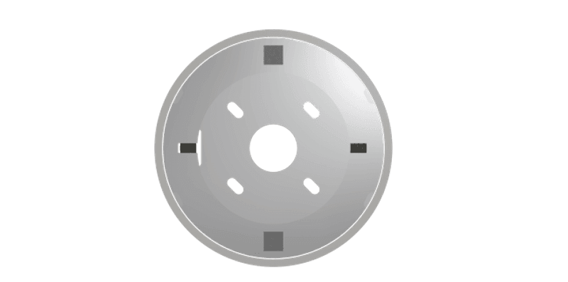 Utenpåliggende monteringshylse f/PARLÉ TCM-X takmik.,Sort