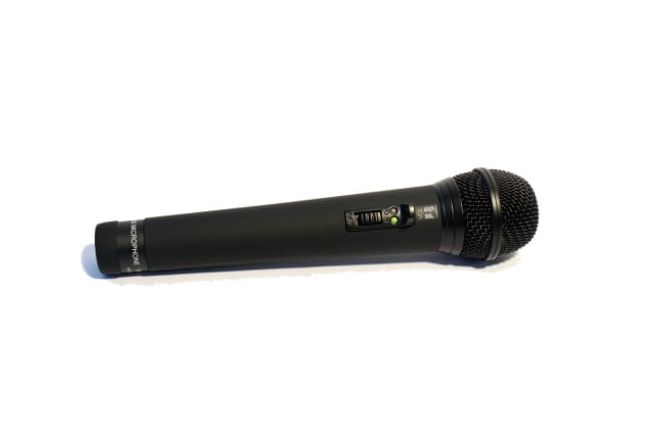Hovedbilde Oppladbar dynamisk håndholdt mikrofon 64 kanaler, 576-606 MHZ